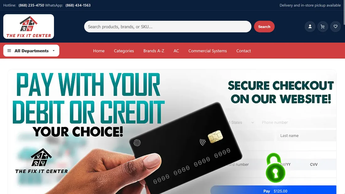 E-commerce hardware store website designed by IllusionX Media